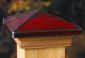 Maine Ornamental Garnet Red Tiffany Pyramid Post Cap