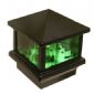 Aurora Deck Post Tiffany Glass Panel