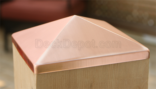 Copper Post Point Cap 6" x 6" Copper Post Point Cap 6" x 6"