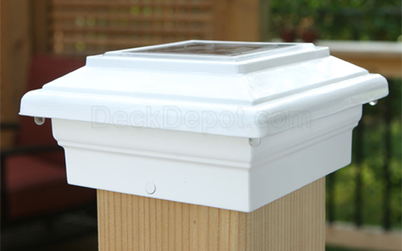 Aurora Pegasus Solar Post Cap 4" - White