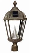 Royal Solar Post Lamp - Bronze
